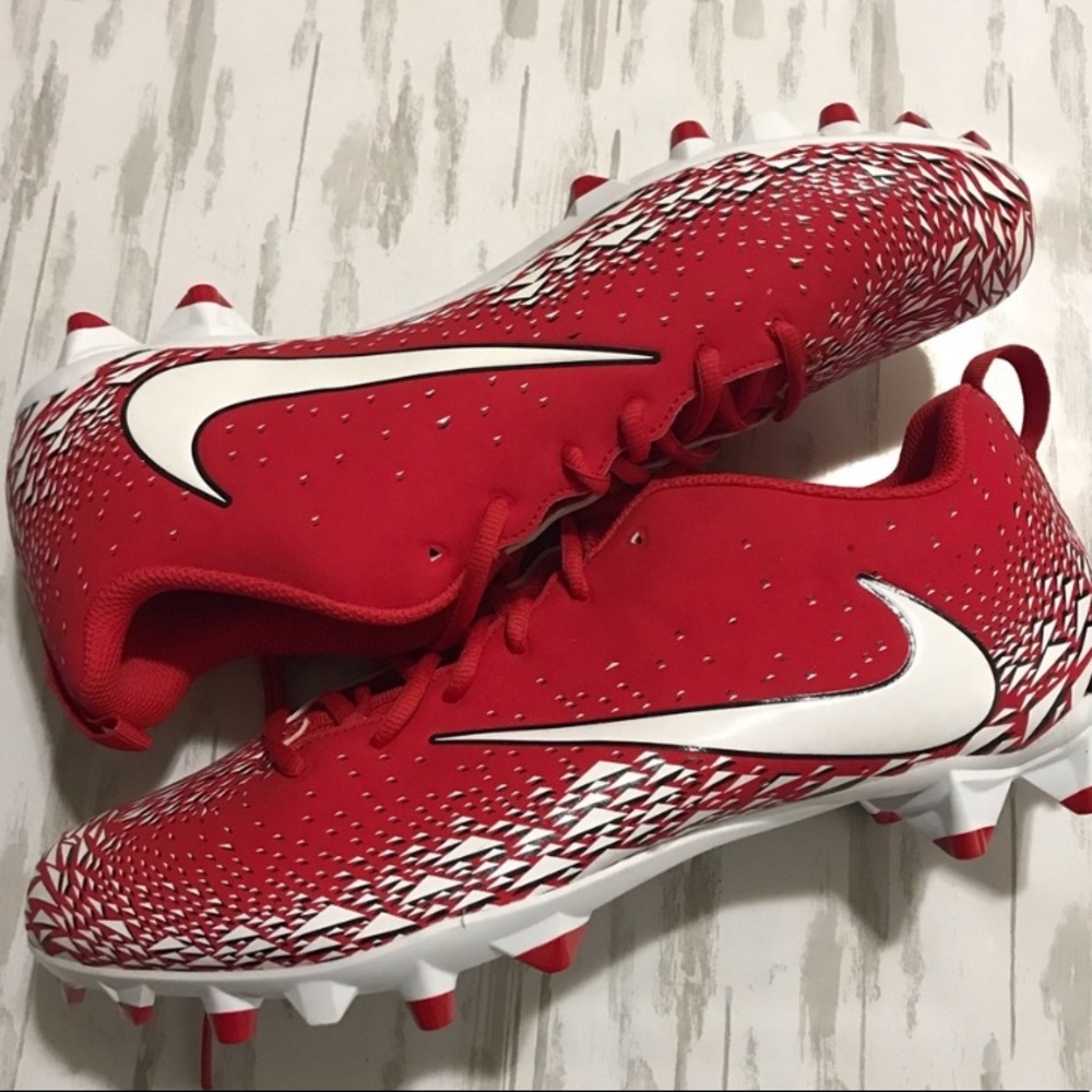 Red and White Cleats
